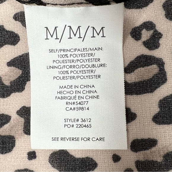 CABI 2-piece Sleeveless Leopard Ruffle Layered Tank Top Set Women's Size M - Picture 15 of 16